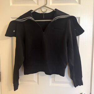 Rag and Bone Stars and Stripes Cropped Hoodie